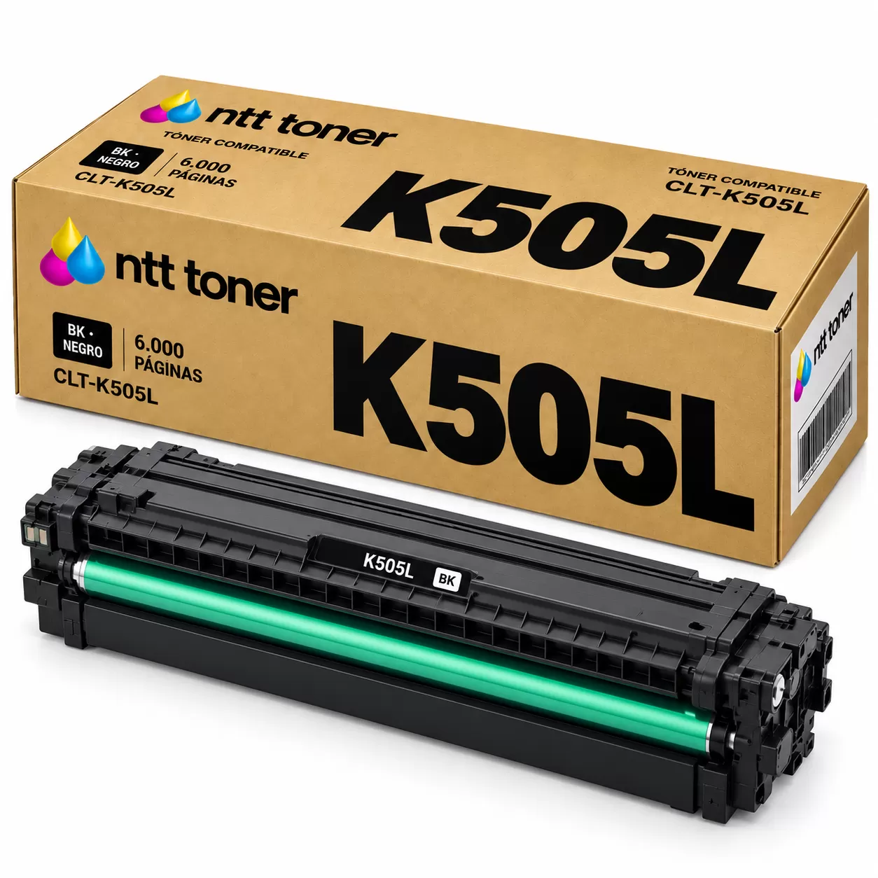 Toner Samsung CLT-K505L Negro Compatible Toner Samsung CLT-K505L Negro Compatible